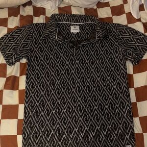 Stylish Black and White Kids Polo Shirt